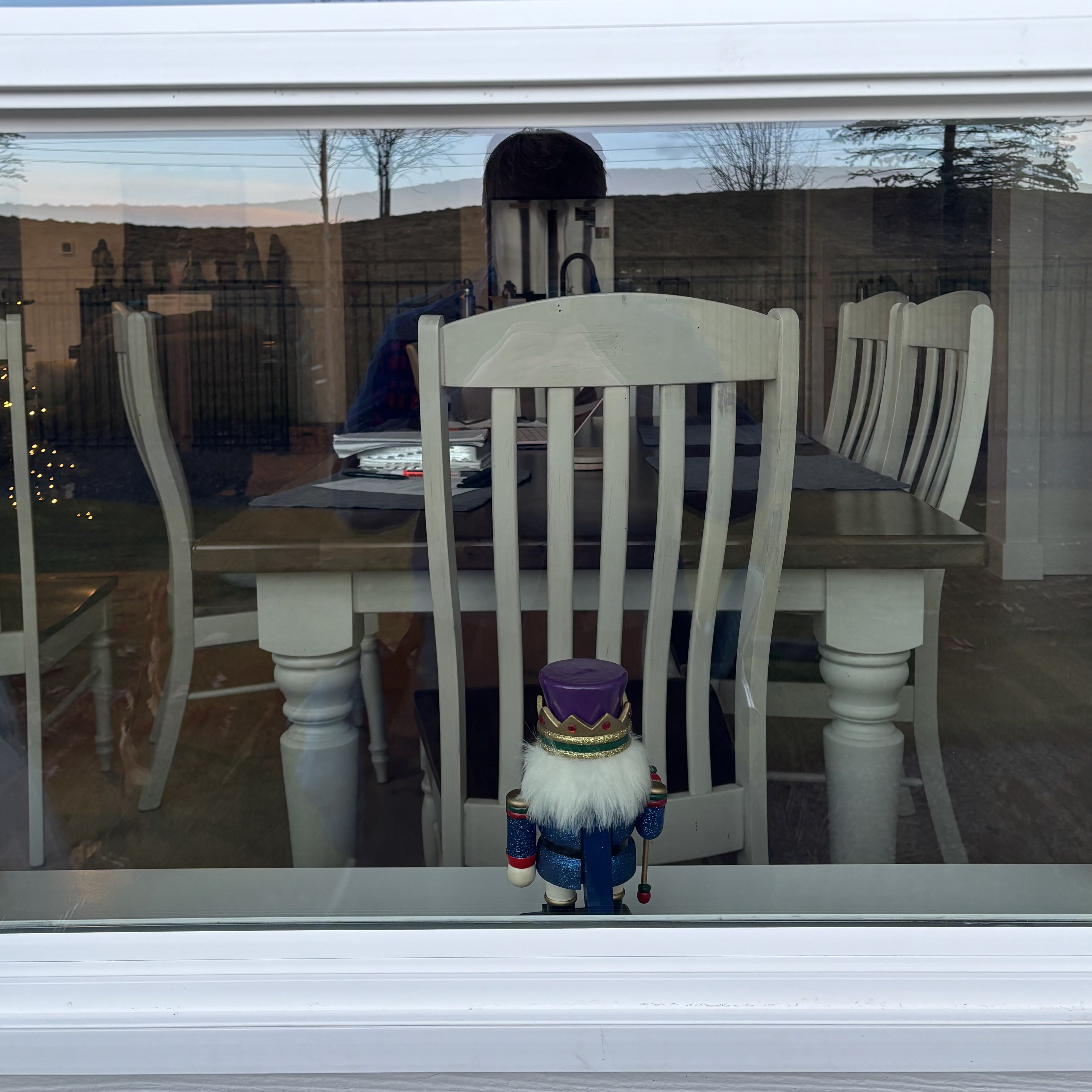 After Seymour's window washing at a luxury home in Warm Springs Mesa, showing sparkling clean results.