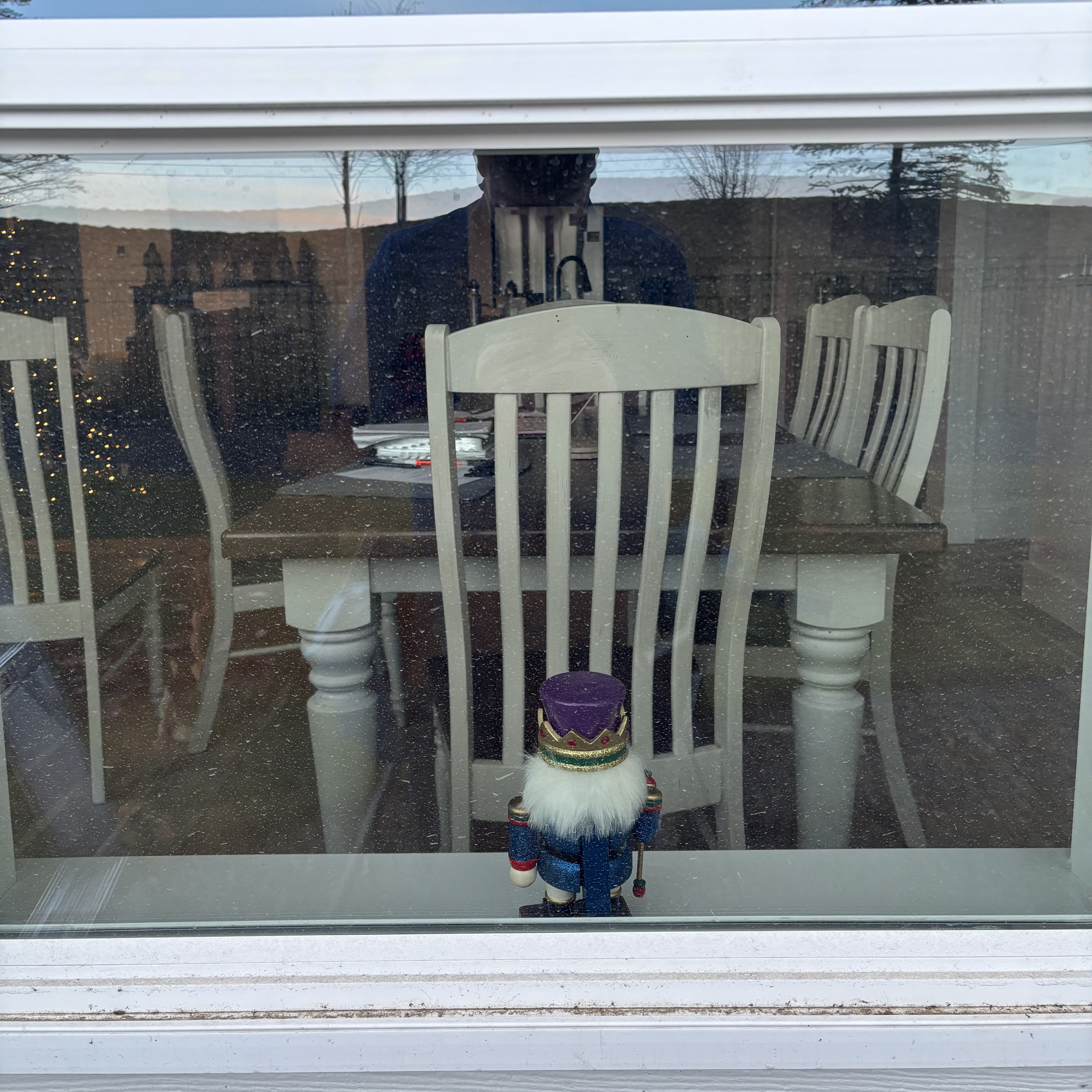 Before window cleaning at a luxury home in Warm Springs Mesa.